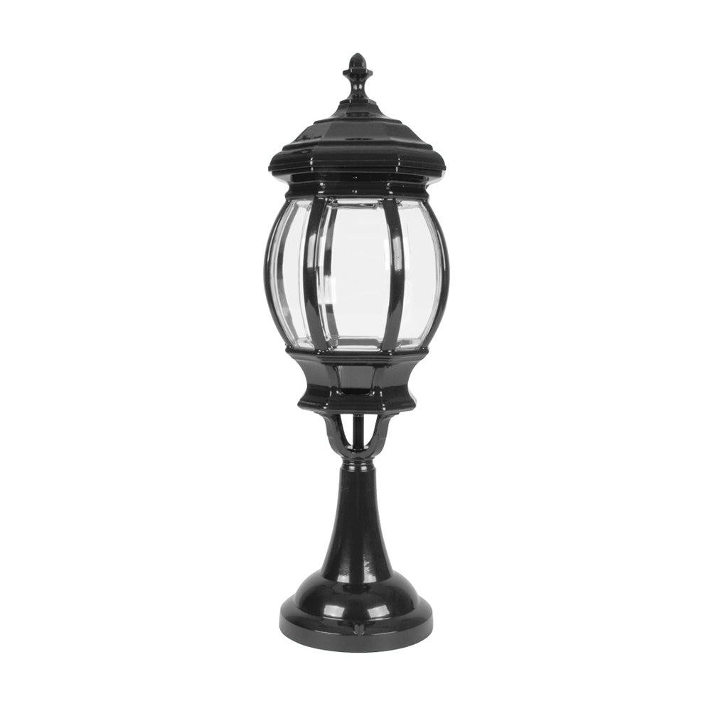 Buy Pillar & Pedestal Lights Australia Vienna Pillar & Pedestal Light H630mm Black Aluminium - 15999