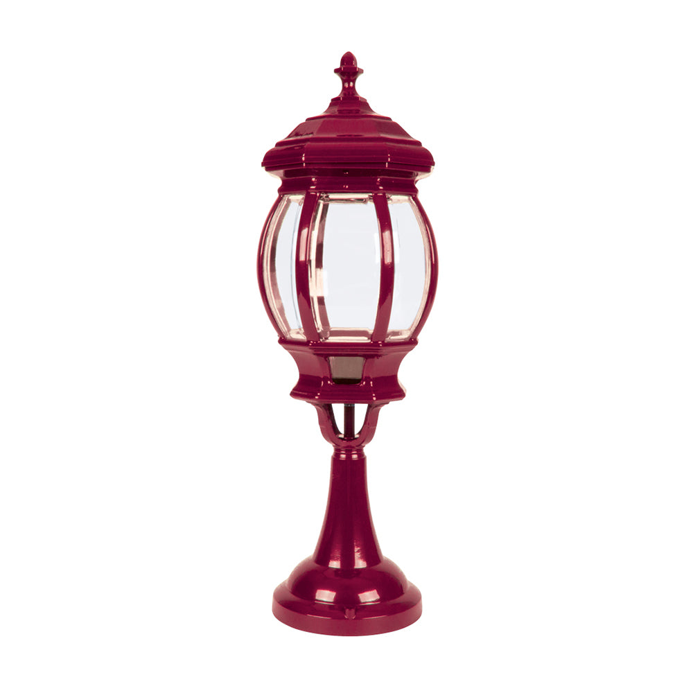 Buy Pillar & Pedestal Lights Australia Vienna Pillar & Pedestal Light H630mm Burgundy Aluminium - 16000