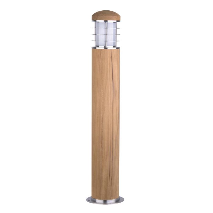 Poole Light Bollard Teak and Stainless Steel - GZ-POOLE-B