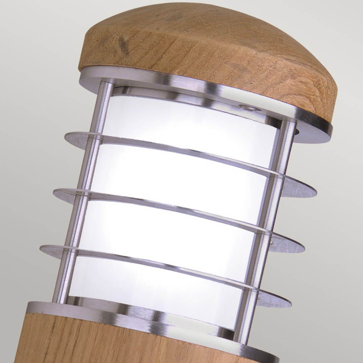 Poole Light Vanity Light Teak and Stainless - GZ-POOLE-W