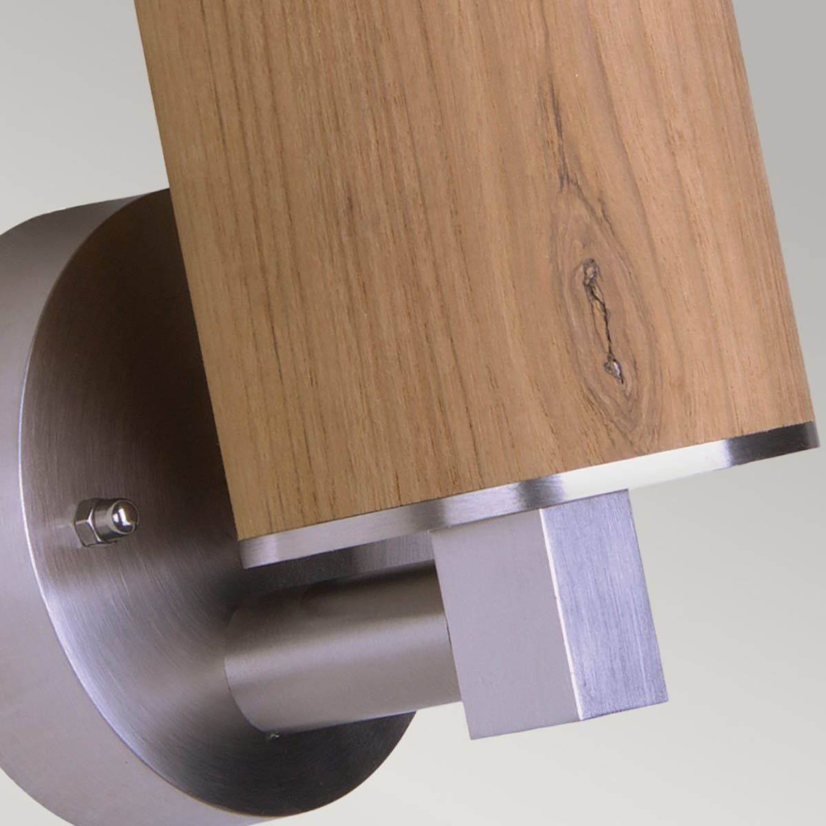Poole Light Vanity Light Teak and Stainless - GZ-POOLE-W