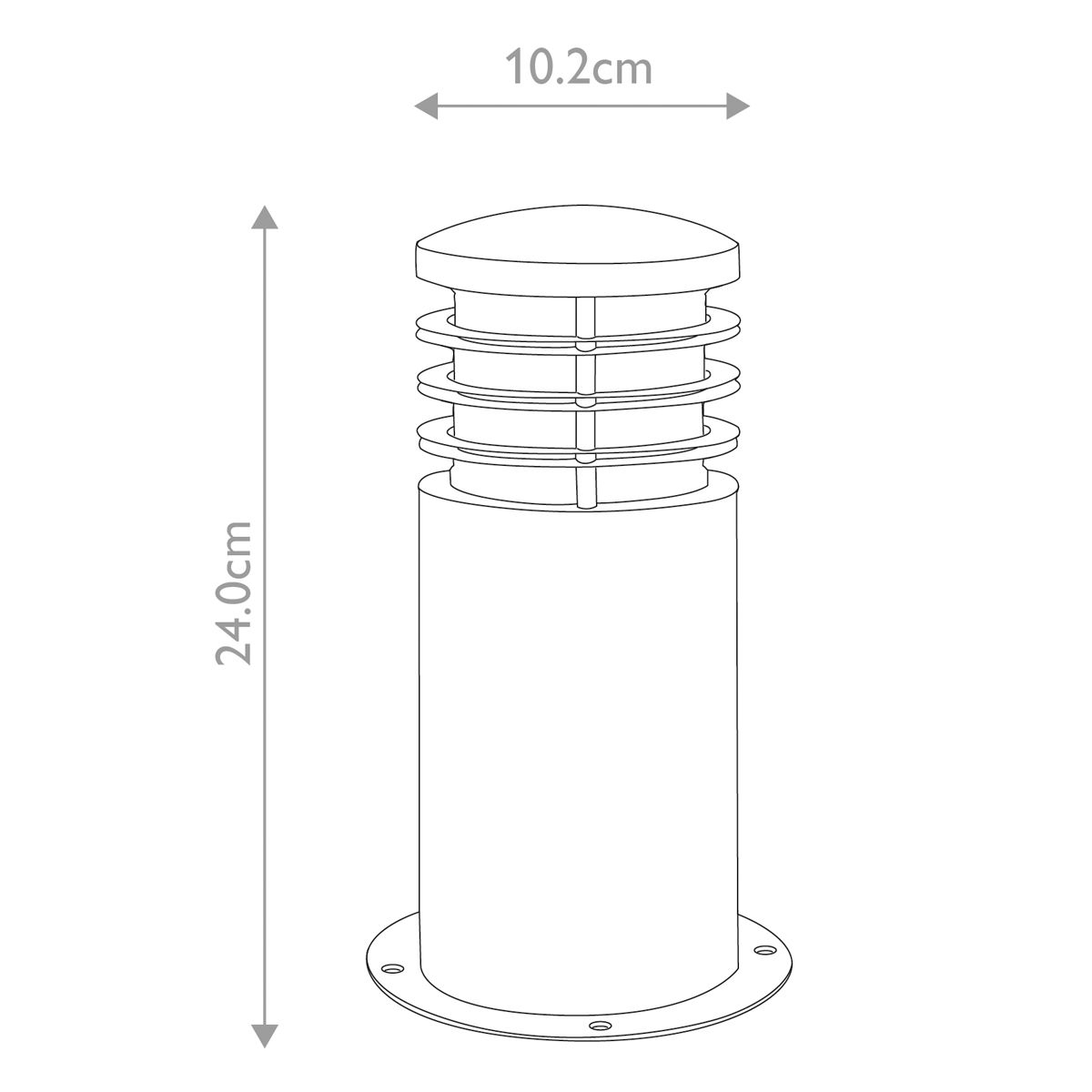 Sandbanks Light Mini Bollard Stainless Steel - GZ-SANDBANKS-MB