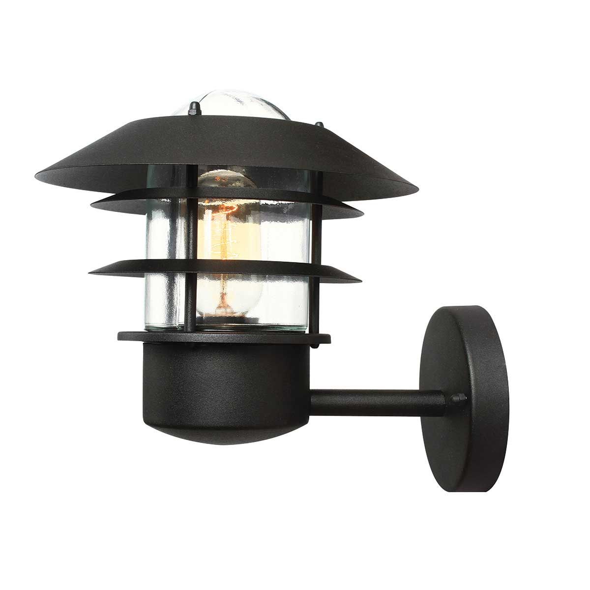 Helsingor Light Wall Lantern Black - HELSINGOR-BK