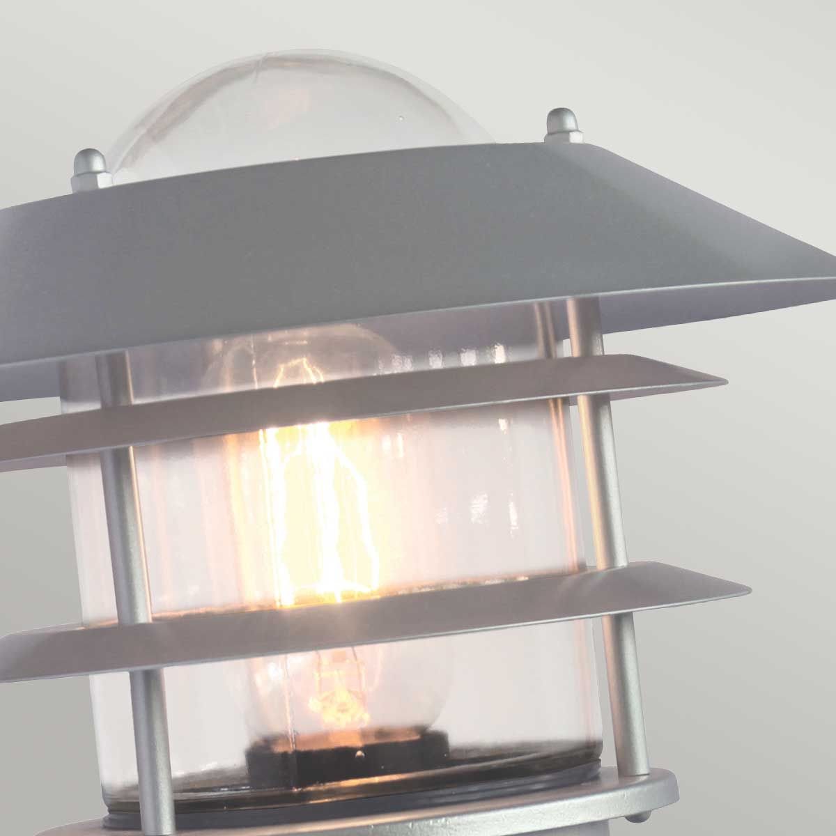 Helsingor Light PIR Wall Lantern Silver - HELSINGOR-PIR