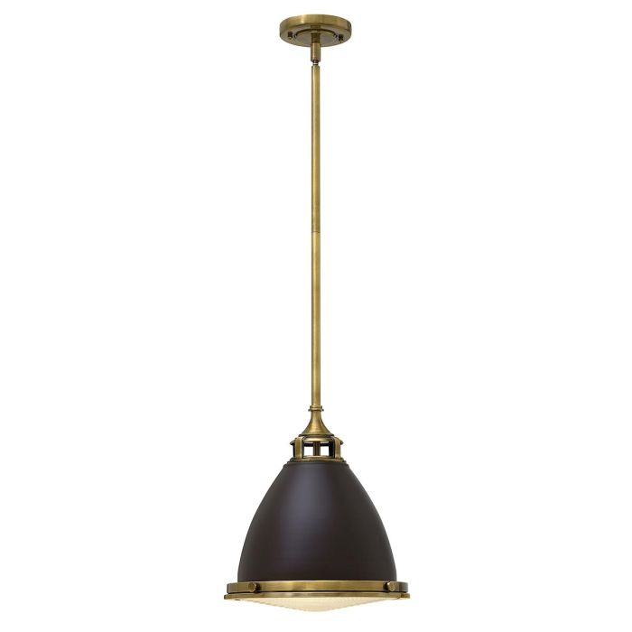 Amelia 1 Light Medium Pendant Buckeye Bronze & Restoration Bronze - HK-AMELIA-P-M-RB