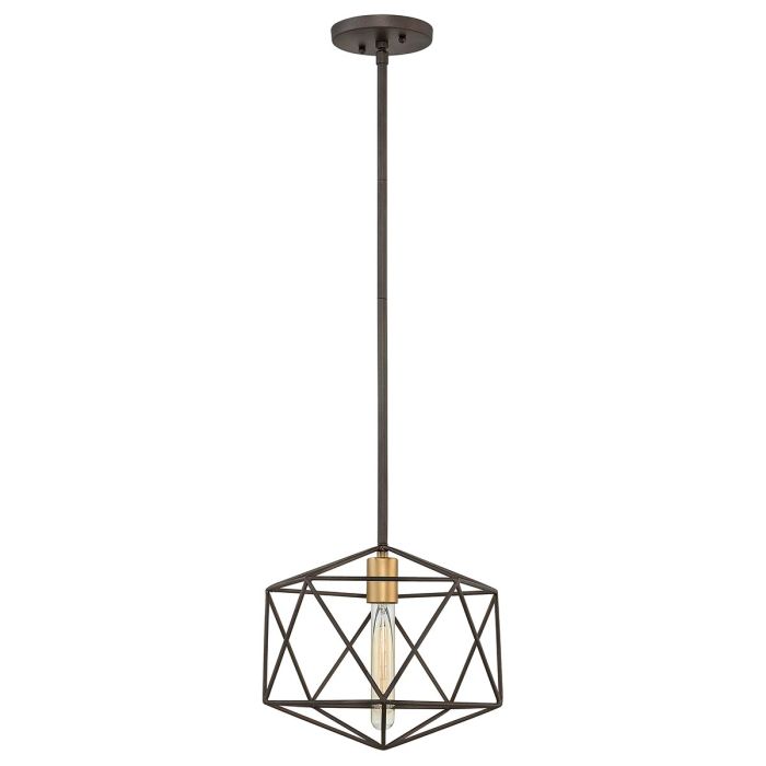 Astrid Mini Pendant Matte Bronze & Deluxe Gold - HK-ASTRID-MP