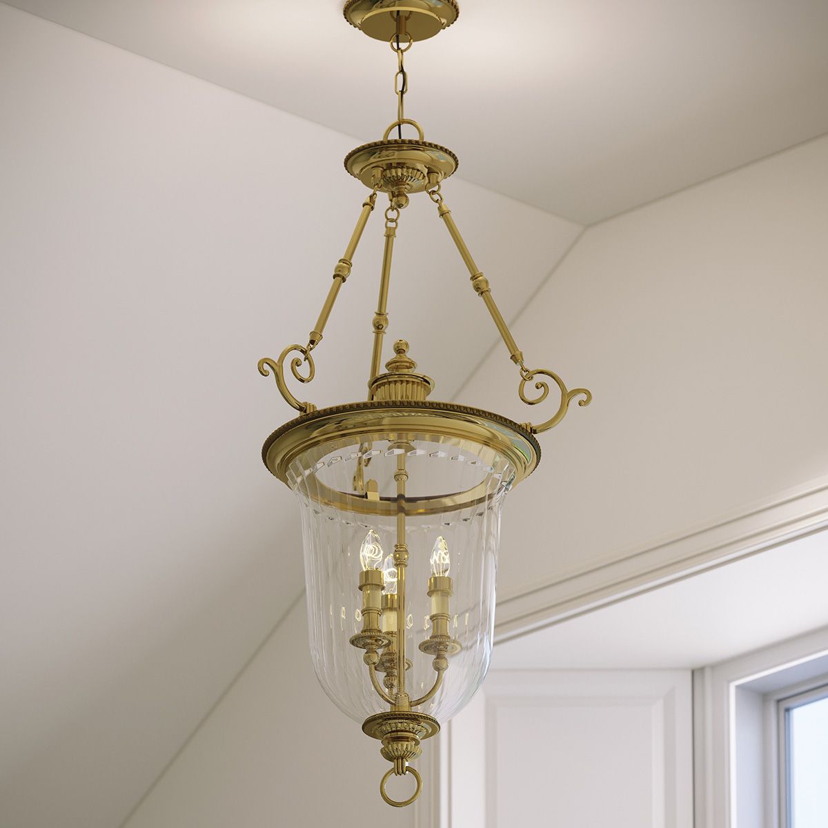 Cambridge 3 Light Large Pendant Burnished Brass - HK-CAMBRIDGE-P-L