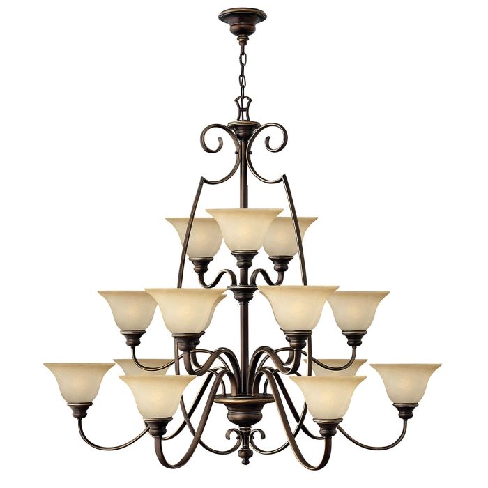 Cello 15 Light Chandelier Antique Bronze - HK-CELLO15