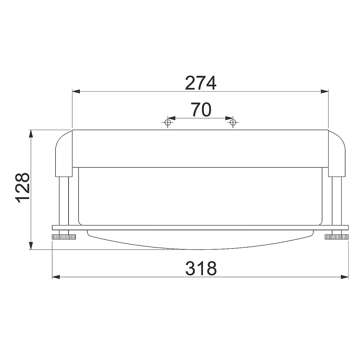 Colbin Small Flush Mount Light Brushed Nickel - HK-COLBIN-F-S-BN