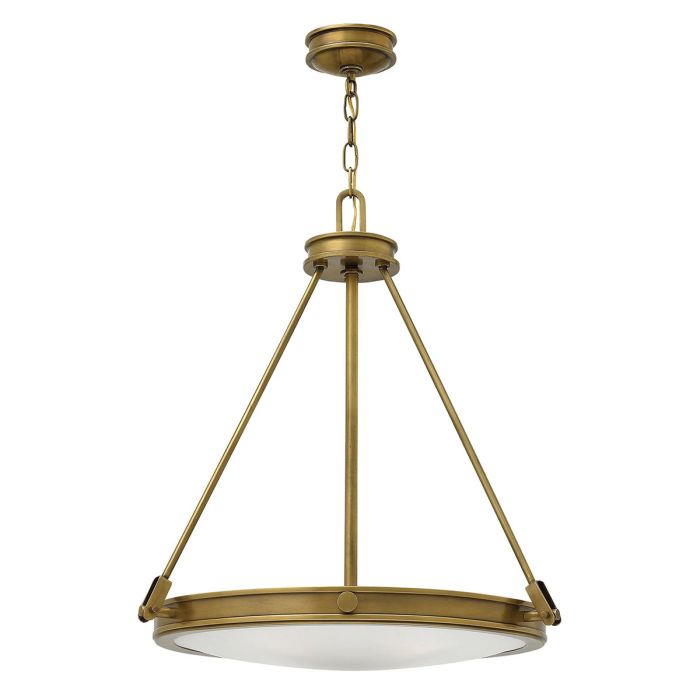 Collier 4 Light Pendant Heritage Brass - HK-COLLIER-P