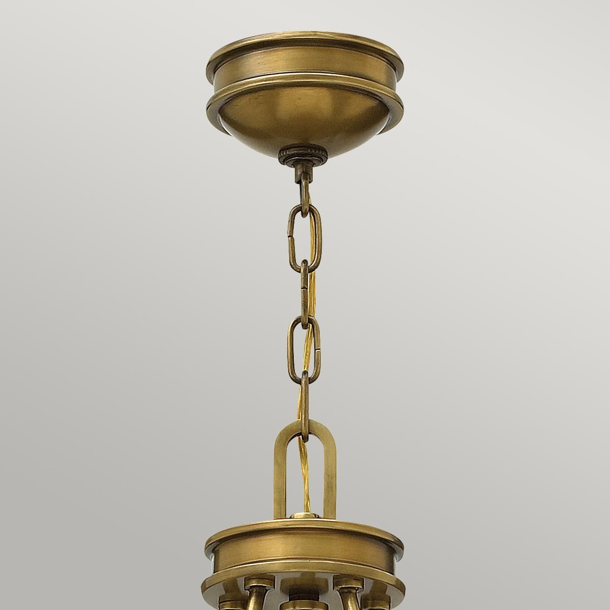 Collier 5 Light Chandelier Heritage Brass - HK-COLLIER5