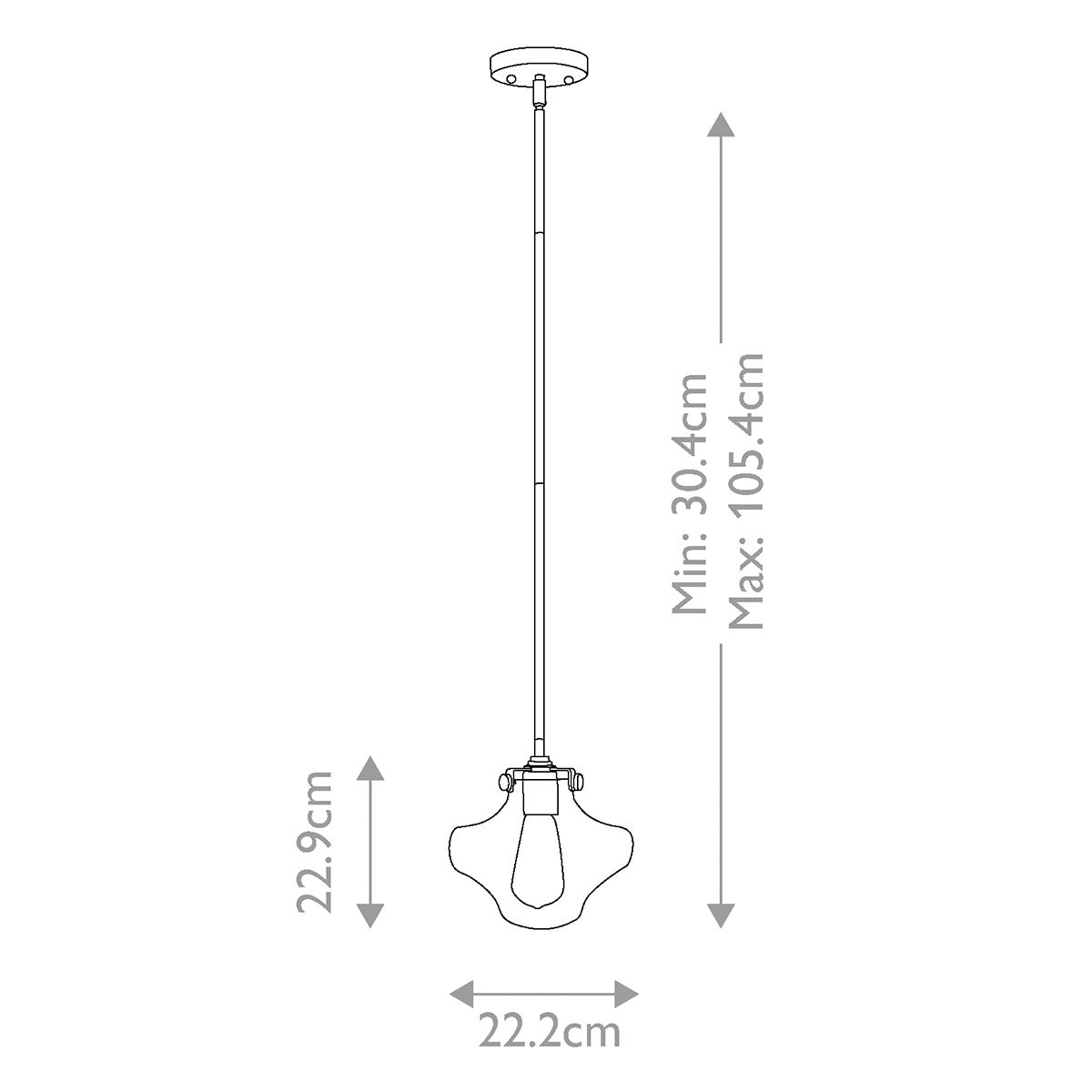 Congress 1 Light Pendant Brushed Caramel - HK-CONGRESS-P-B-BC