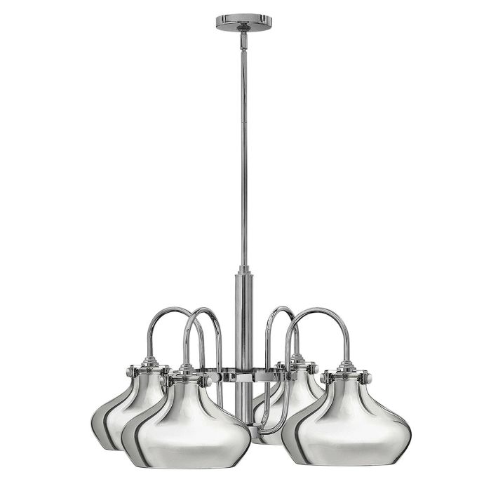 Congress 4 Light Chandelier Chrome - HK-CONGRESS4-C-CM