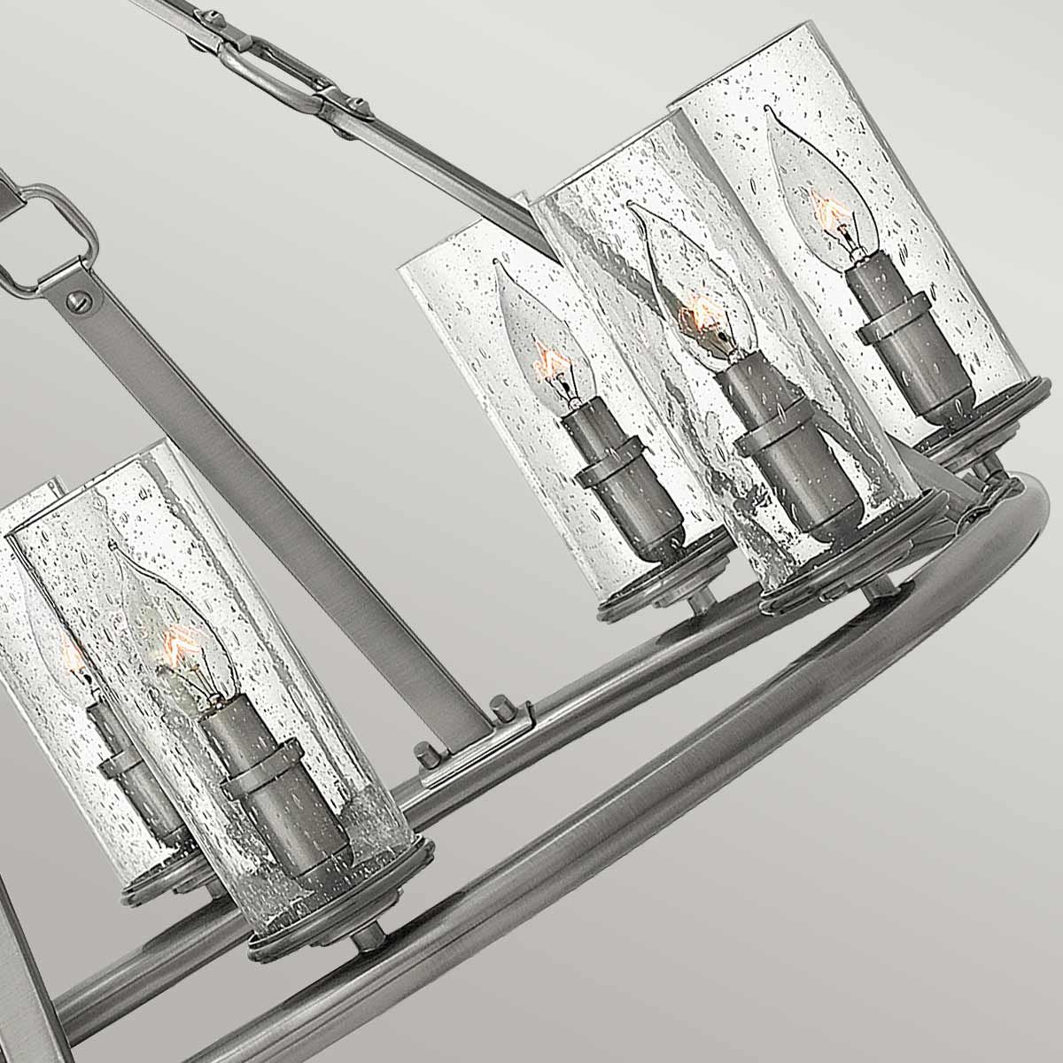 Dakota 8 Light Chandelier Polished Antique Nickel - HK-DAKOTA8