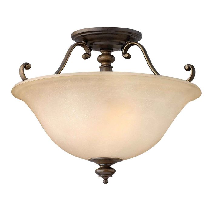 Dunhill 2 Light Semi Flush Mount Light Royal Bronze - HK-DUNHILL-SF