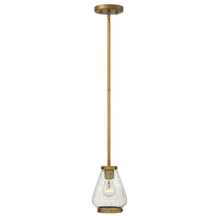 Finley 1 Light Pendant Brushed Bronze - HK-FINLEY-P-BR