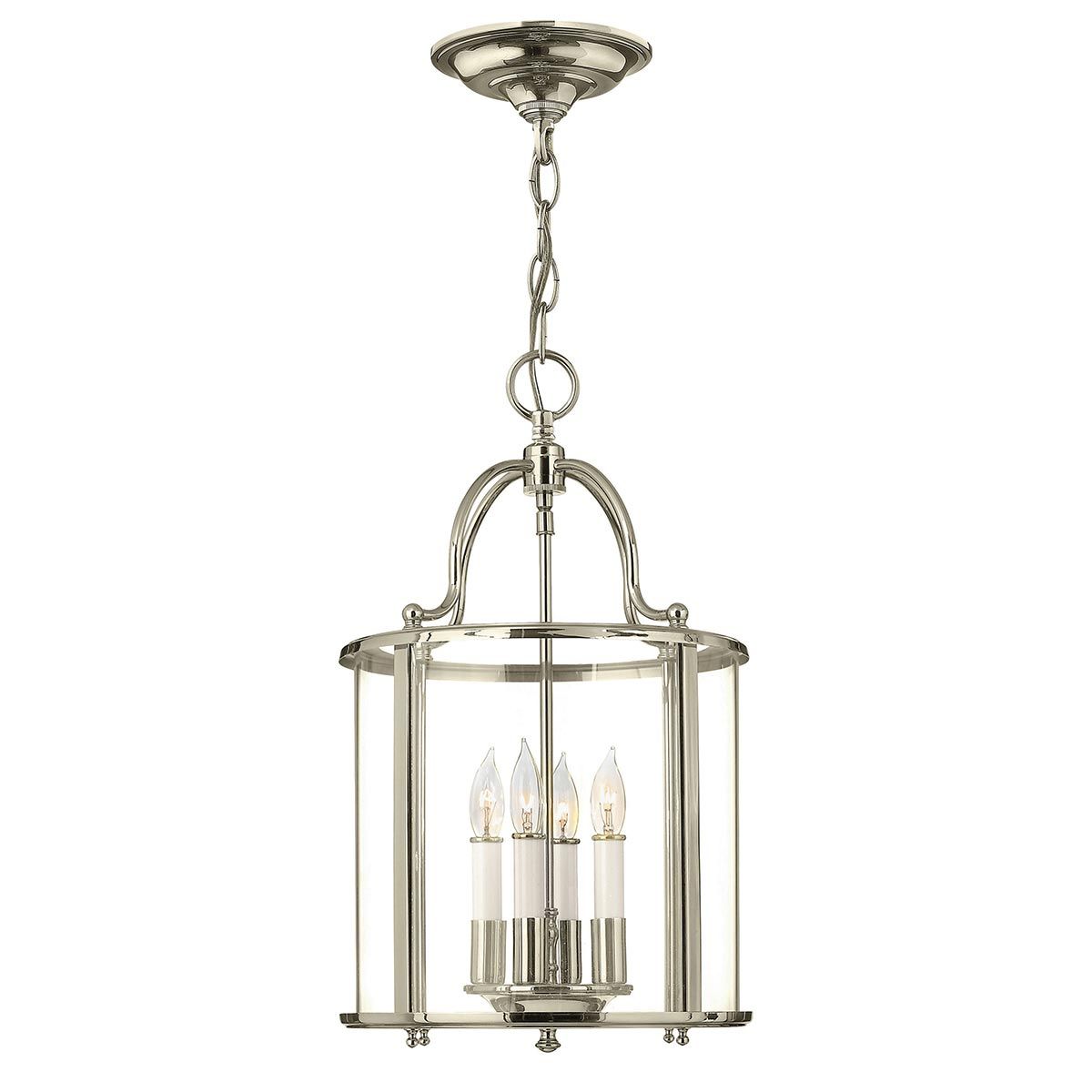 Gentry 4 Light Medium Pendant Polished Nickel - HK-GENTRY-P-M-PN