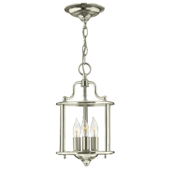 Gentry 3 Light Small Pendant Polished Nickel - HK-GENTRY-P-S-PN