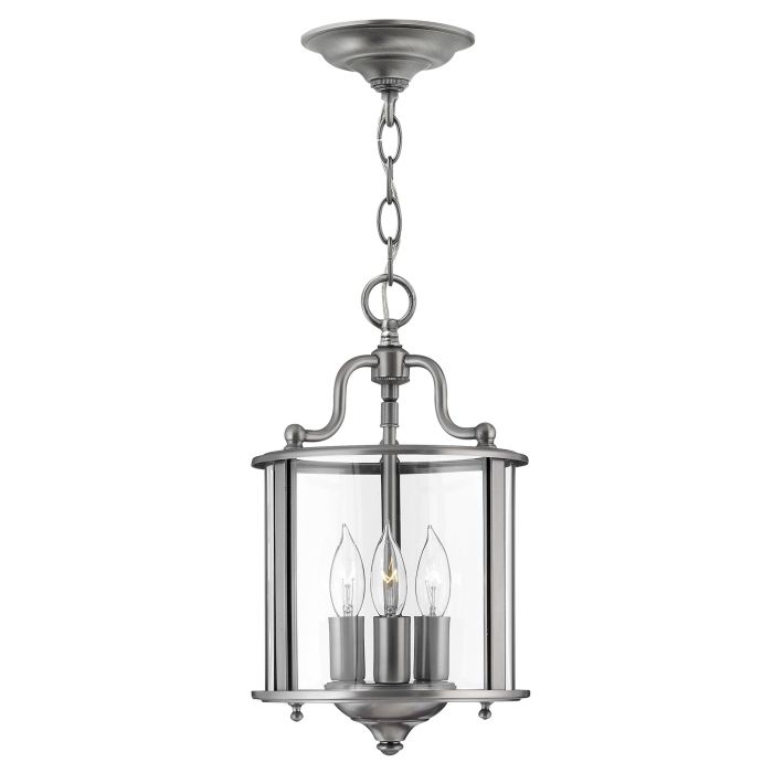 Gentry 3 Light Small Pendant Pewter - HK-GENTRY-P-S-PW