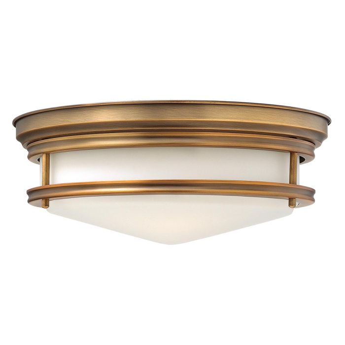 Hadley 3 Light Flush Mount Light Brushed Bronze - HK-HADLEY-F-BR