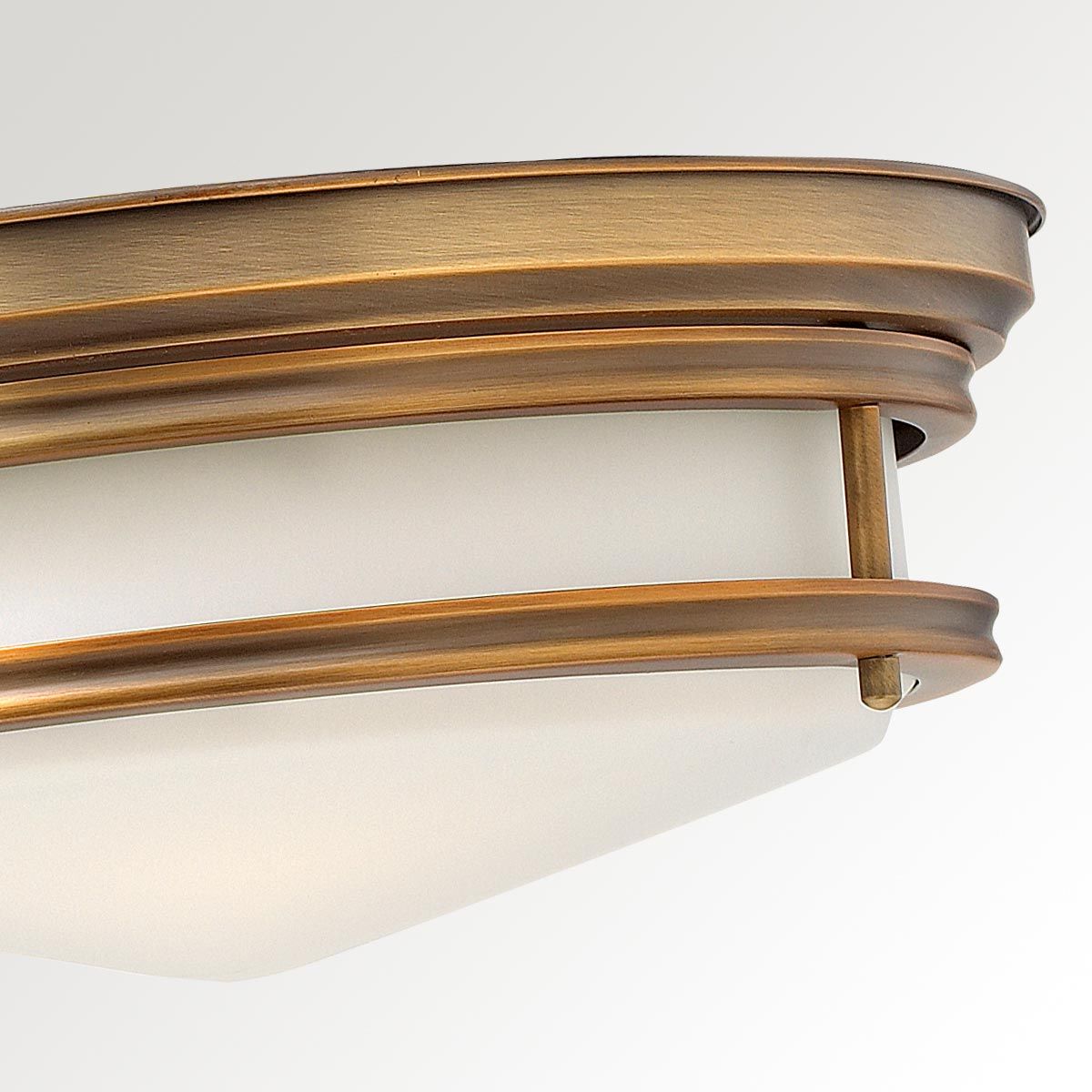 Hadley 3 Light Flush Mount Light Brushed Bronze - HK-HADLEY-F-BR