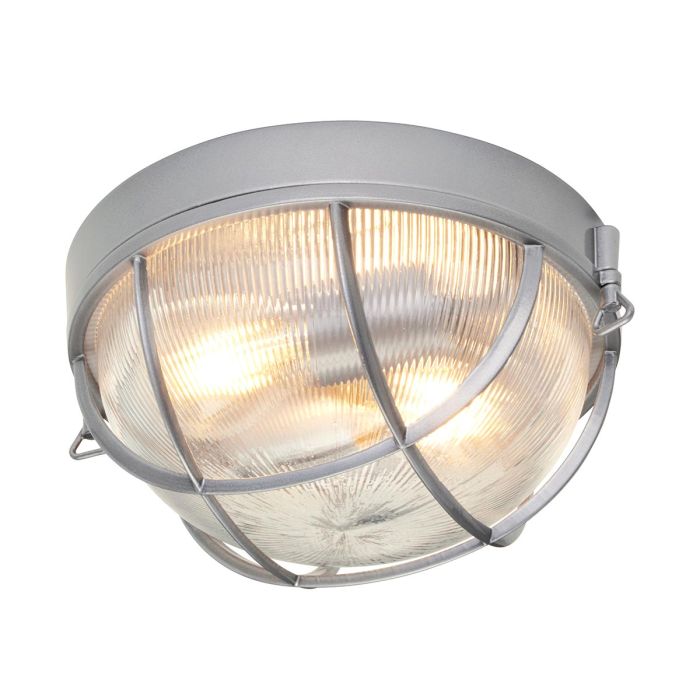 Marina 2 Light Flush Mount Light Silver - HK-MARINA-F