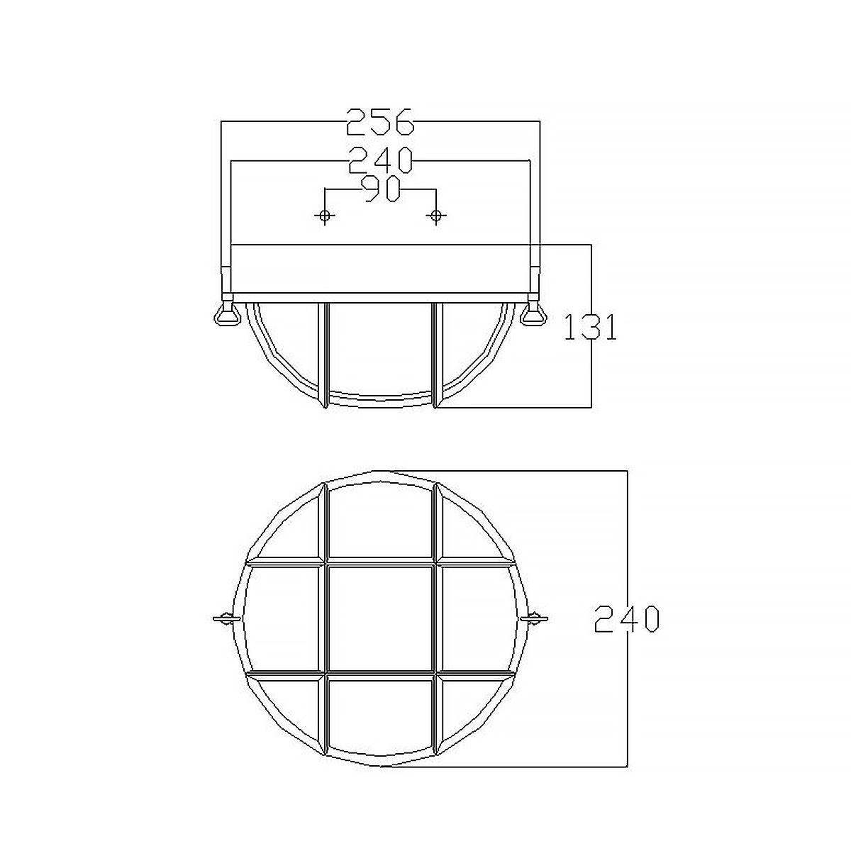 Marina 2 Light Flush Mount Light Silver - HK-MARINA-F