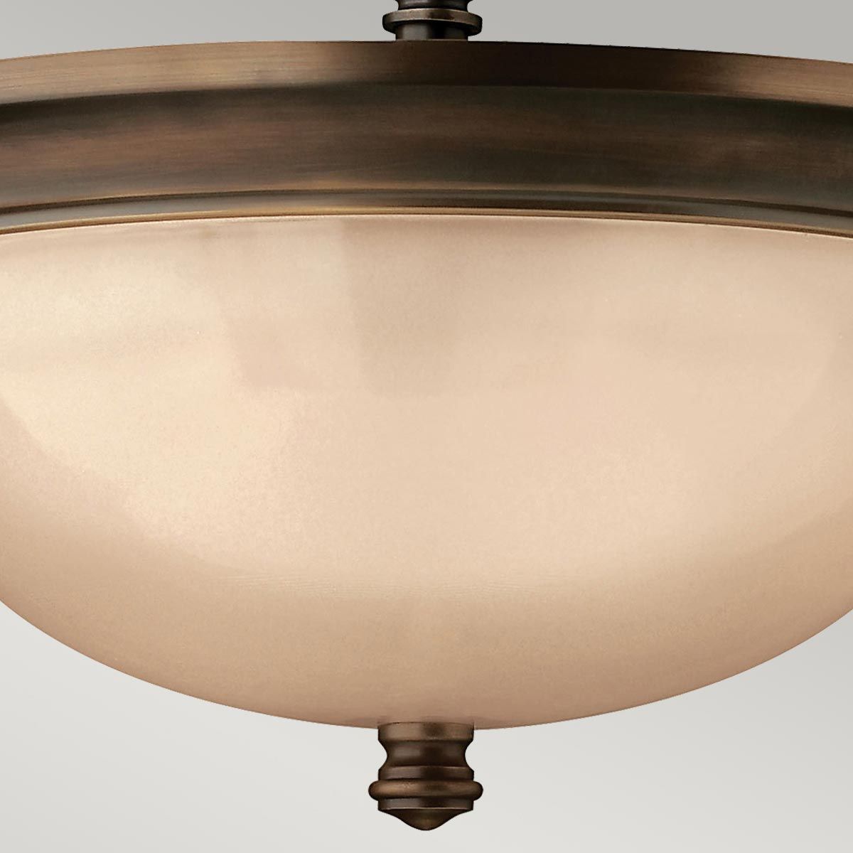 Mayflower 3 Light Semi Flush Mount Light Olde Bronze - HK-MAYFLOWER-SF