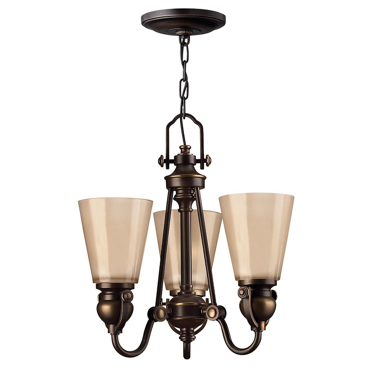 Mayflower 3 Light Chandelier Olde Bronze - HK-MAYFLOWER3