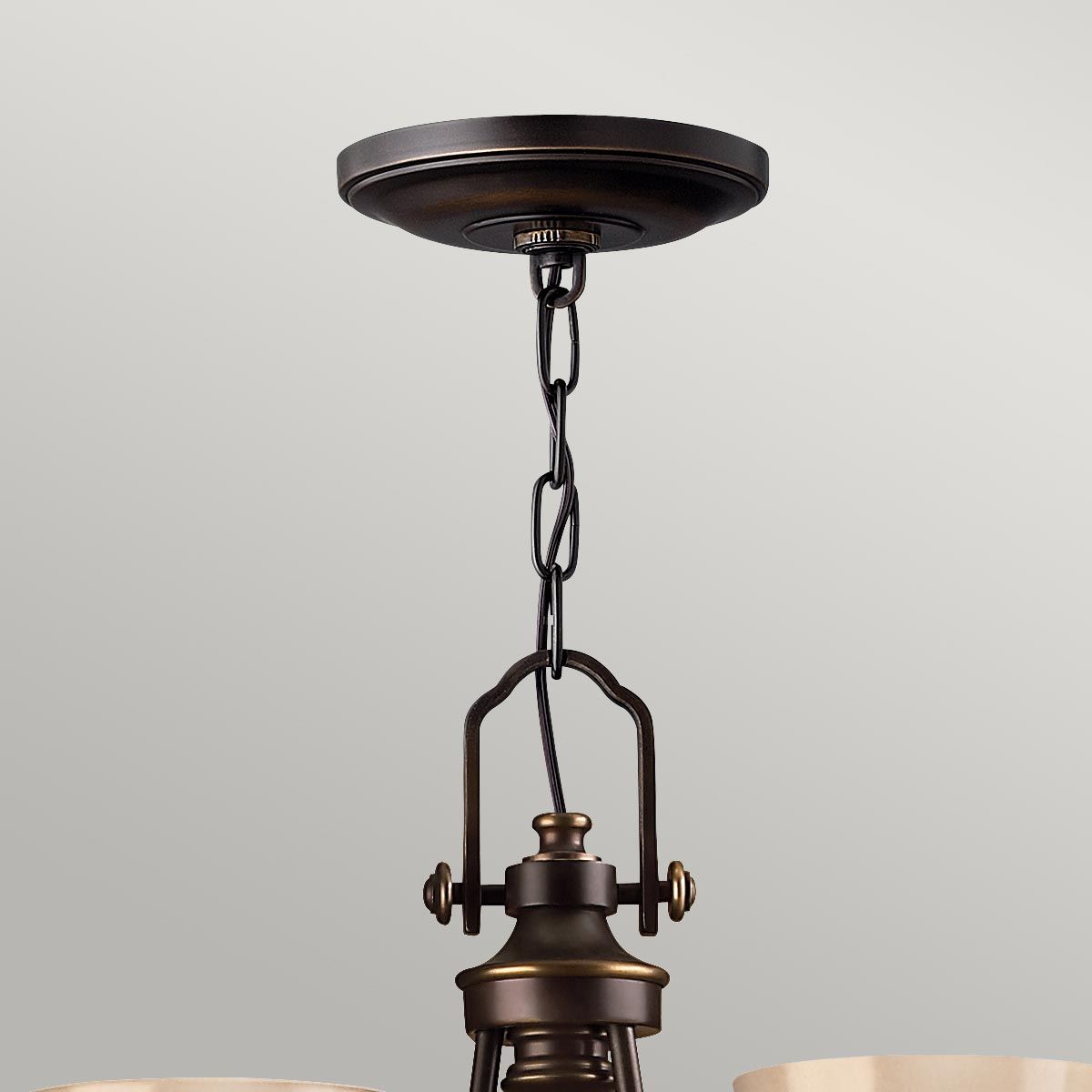 Mayflower 3 Light Chandelier Olde Bronze - HK-MAYFLOWER3