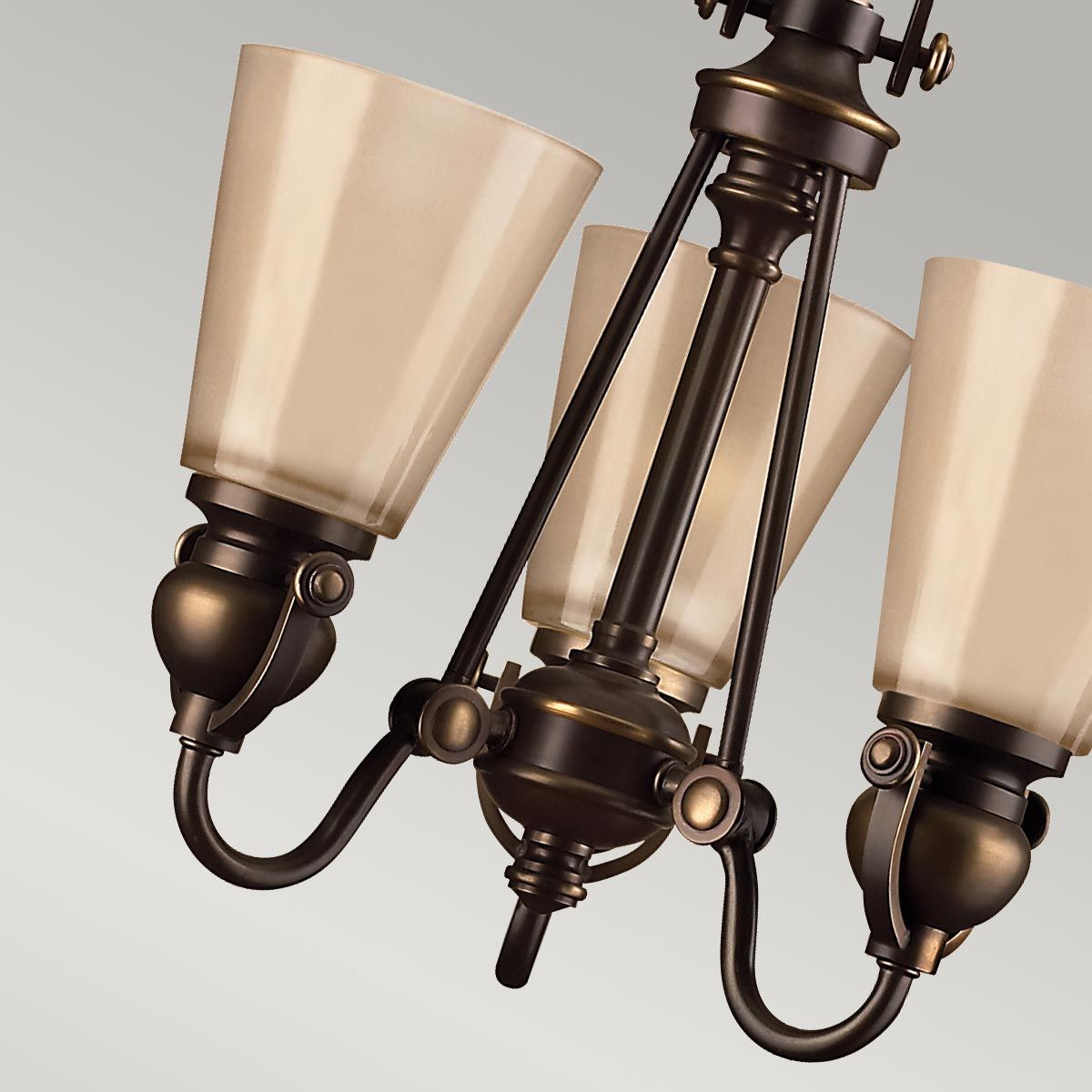 Mayflower 3 Light Chandelier Olde Bronze - HK-MAYFLOWER3