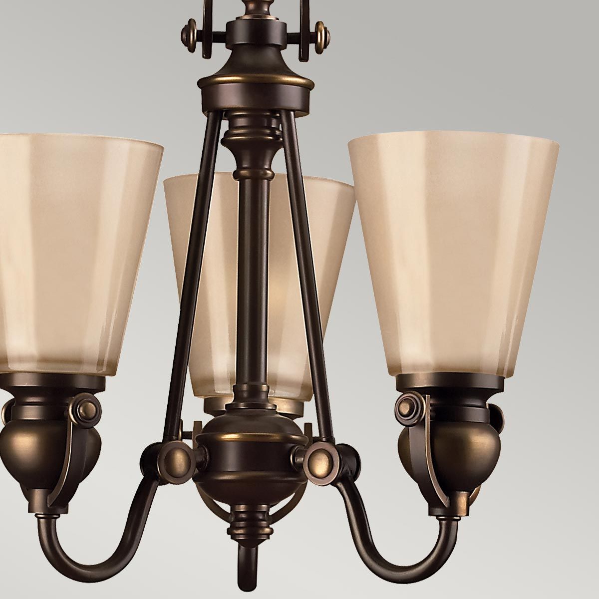 Mayflower 3 Light Chandelier Olde Bronze - HK-MAYFLOWER3