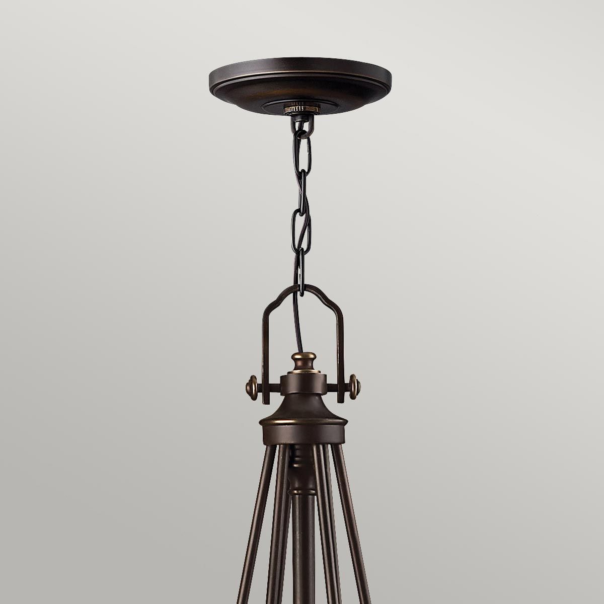 Mayflower 6 Light Chandelier Olde Bronze - HK-MAYFLOWER6