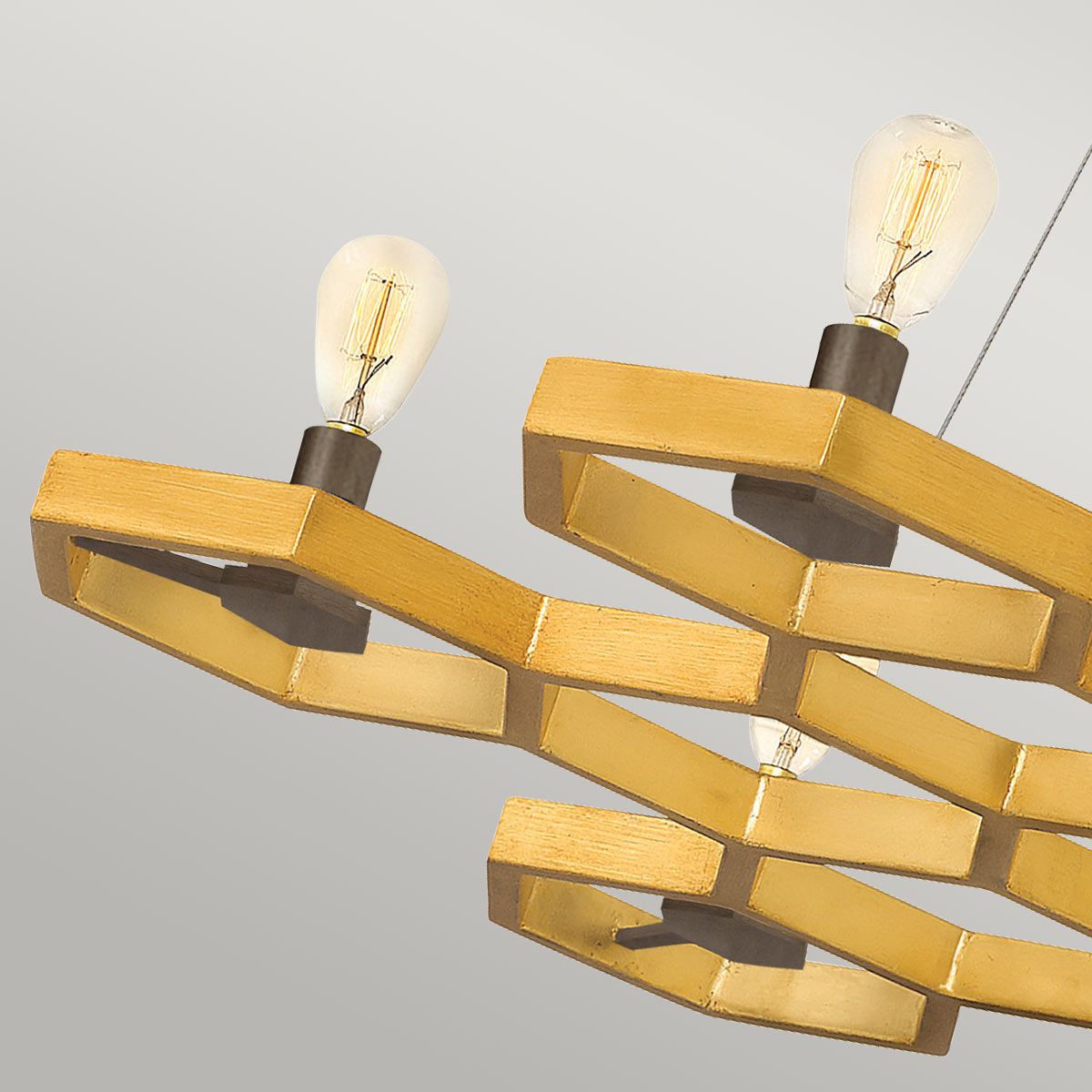 Moxie 6 Light Chandelier Sunset Gold - HK-MOXIE6-C-SSG