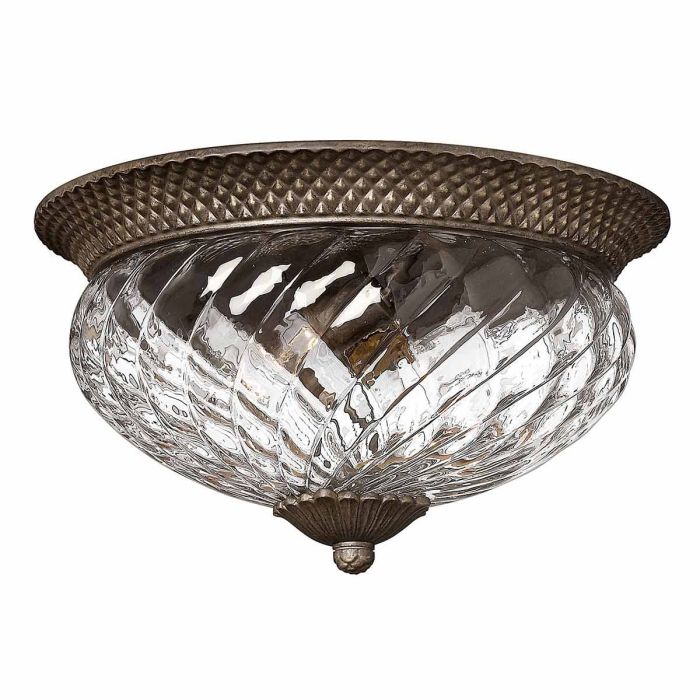 Plantation 3 Flush Mount Light Pearl Bronze - HK-PLANT-F-L-PZ