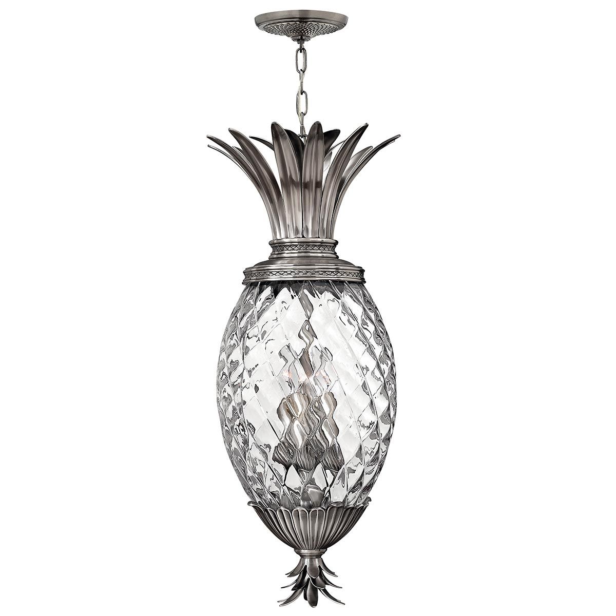 Plantation 4 Light Pendant Polished Antique Nickel - HK-PLANT4-P-PL