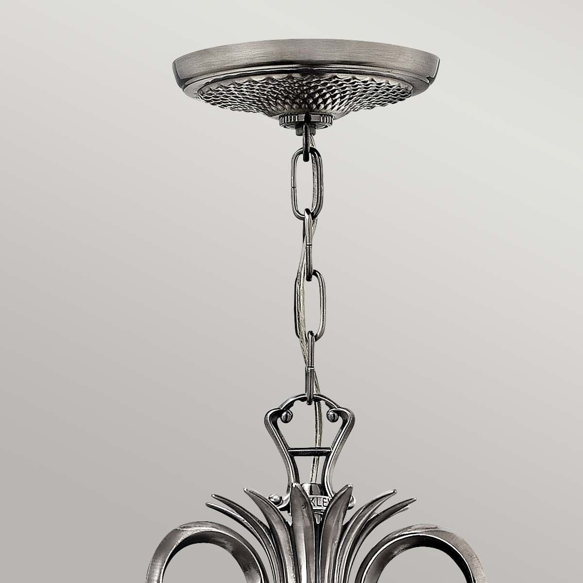 Plantation 7 Light Chandelier Polished Antique Nickel - HK-PLANT7-PL