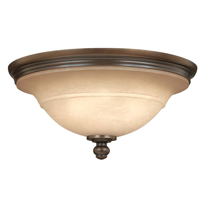 Plymouth 3 Light Flush Olde Bronze - HK-PLYMOUTH-F