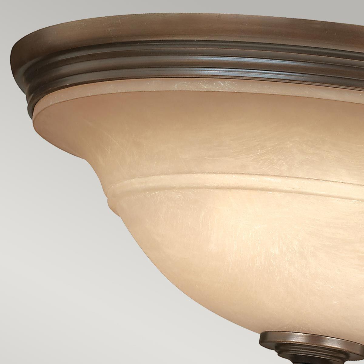 Plymouth 3 Light Flush Olde Bronze - HK-PLYMOUTH-F