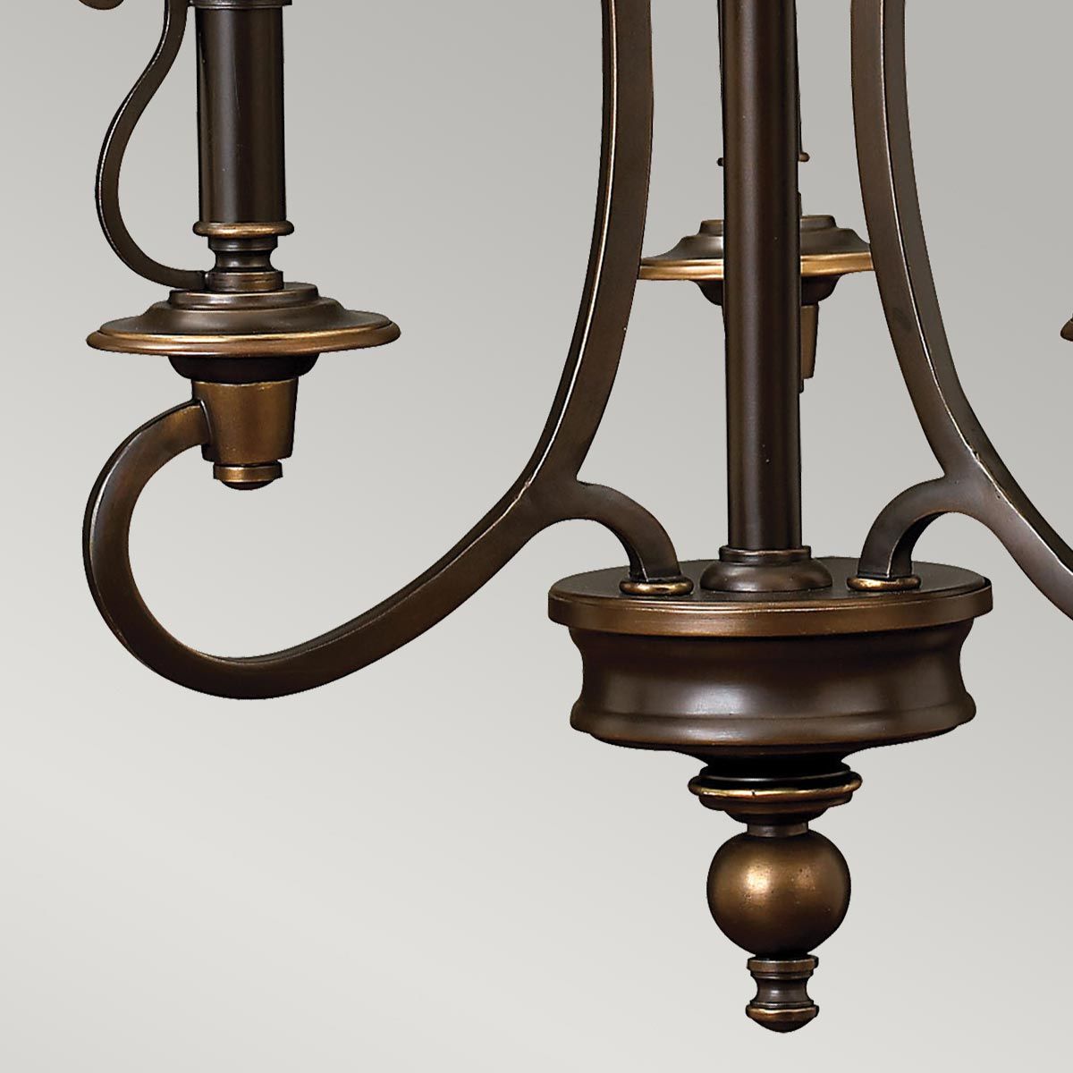 Plymouth 3 Light Chandelier Olde Bronze - HK-PLYMOUTH3