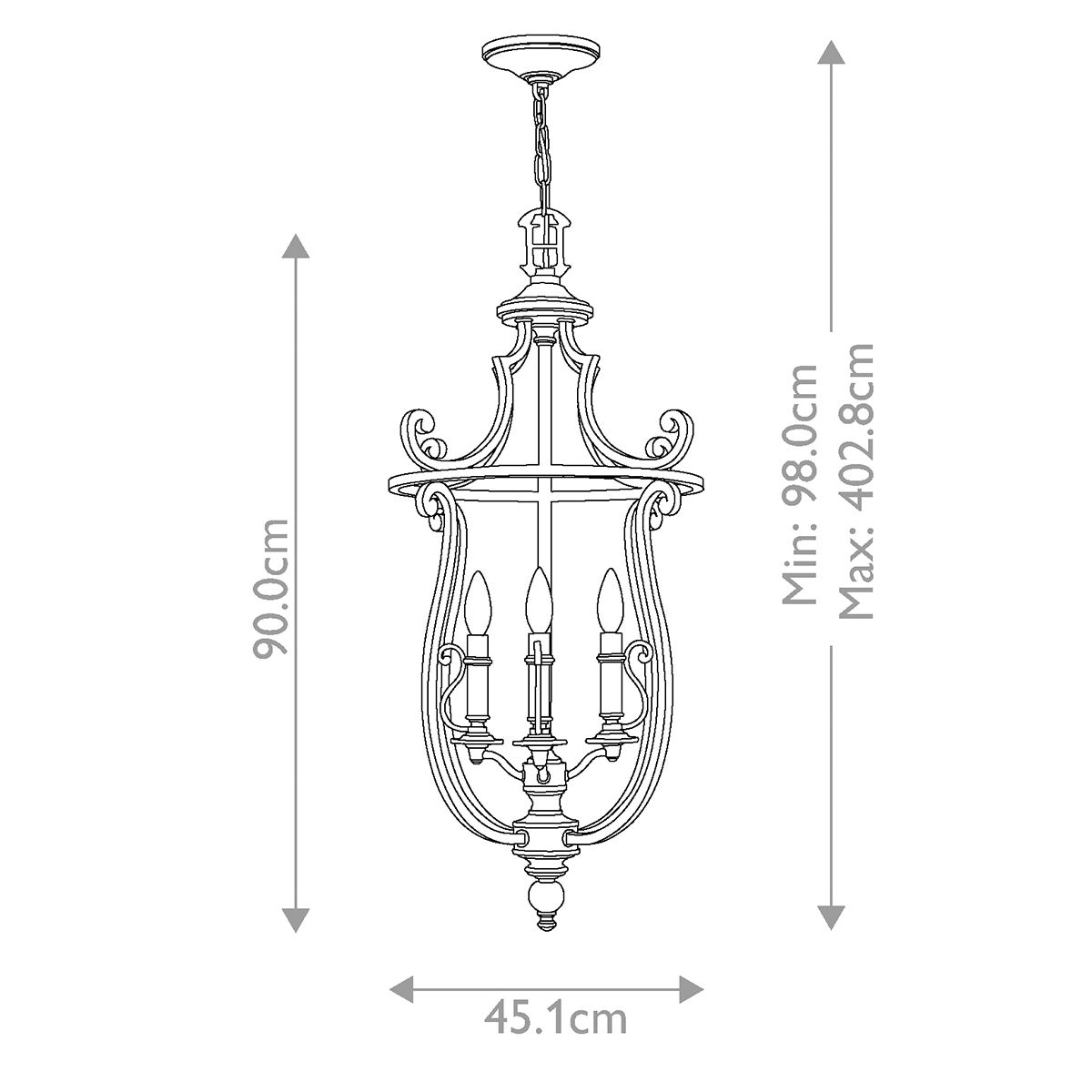 Plymouth 4 Light Pendant Olde Bronze - HK-PLYMOUTH4-P