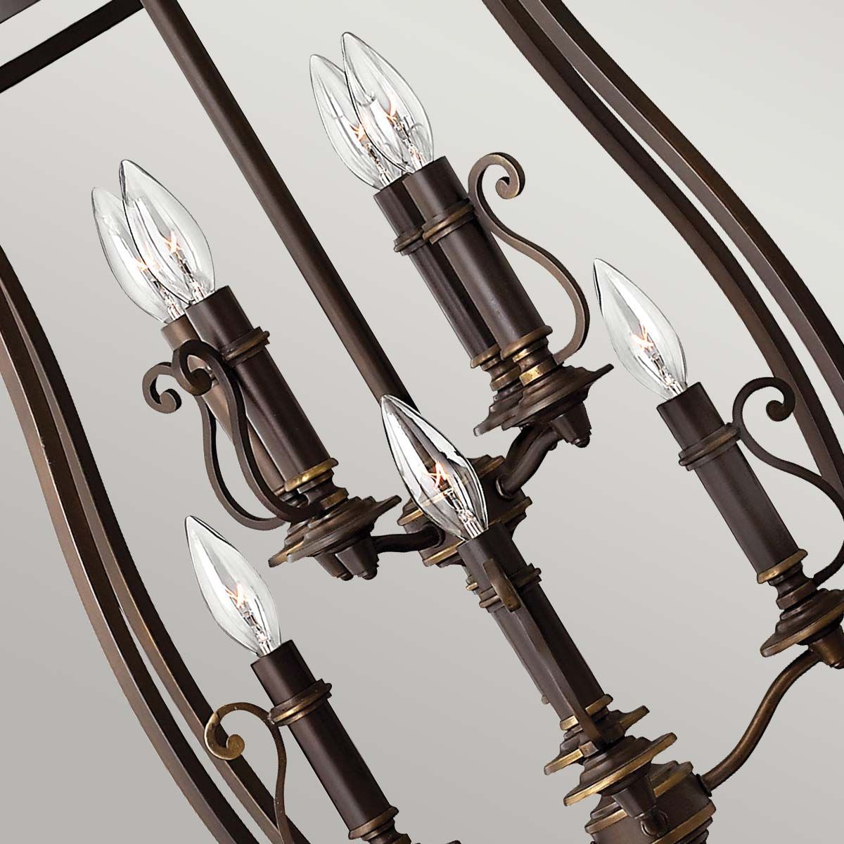 Plymouth 8 Light Chandelier Olde Bronze - HK-PLYMOUTH8-P