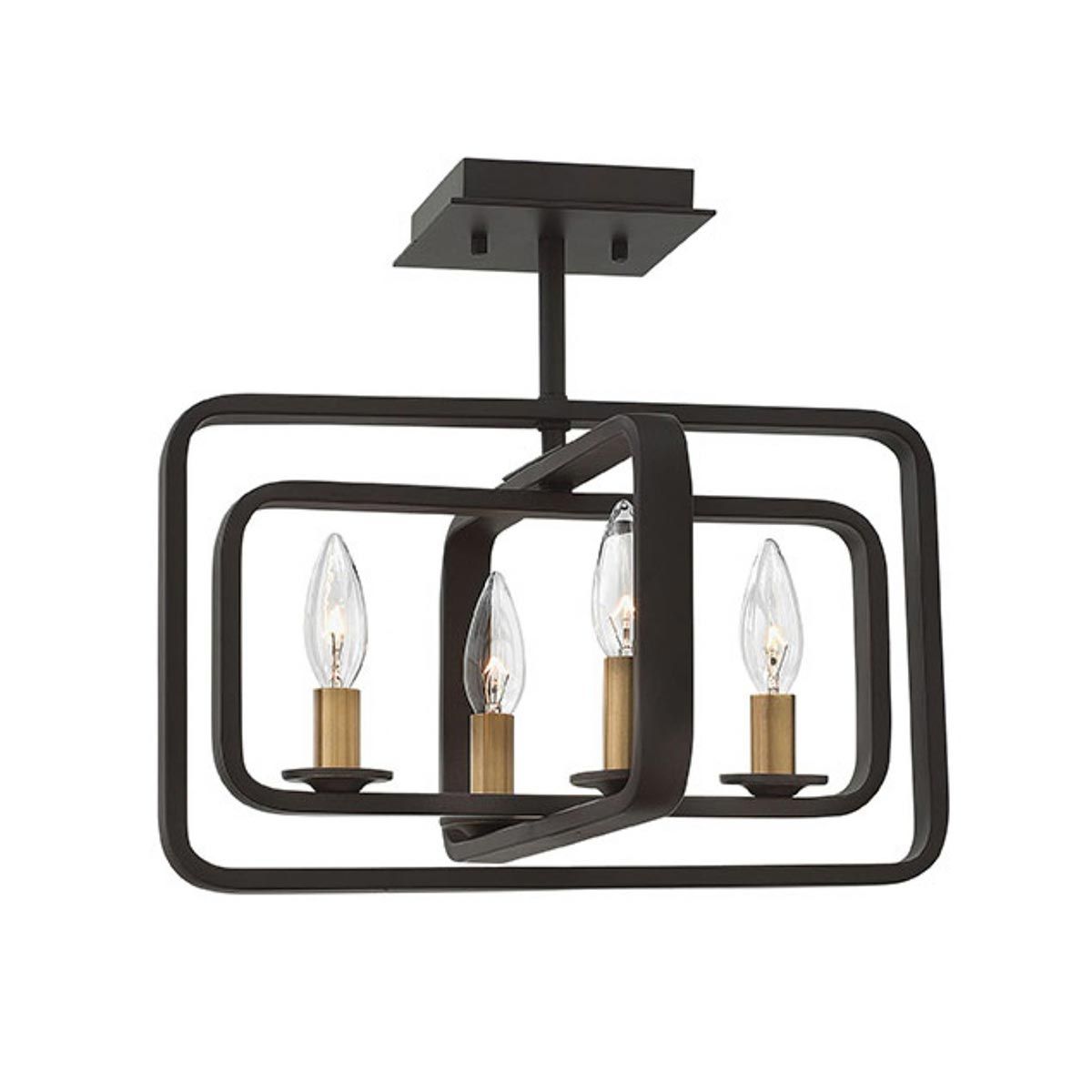 Quentin 4 Light Wide Pendant Chandelier Buckeye Bronze - HK-QUENTIN-4P-A