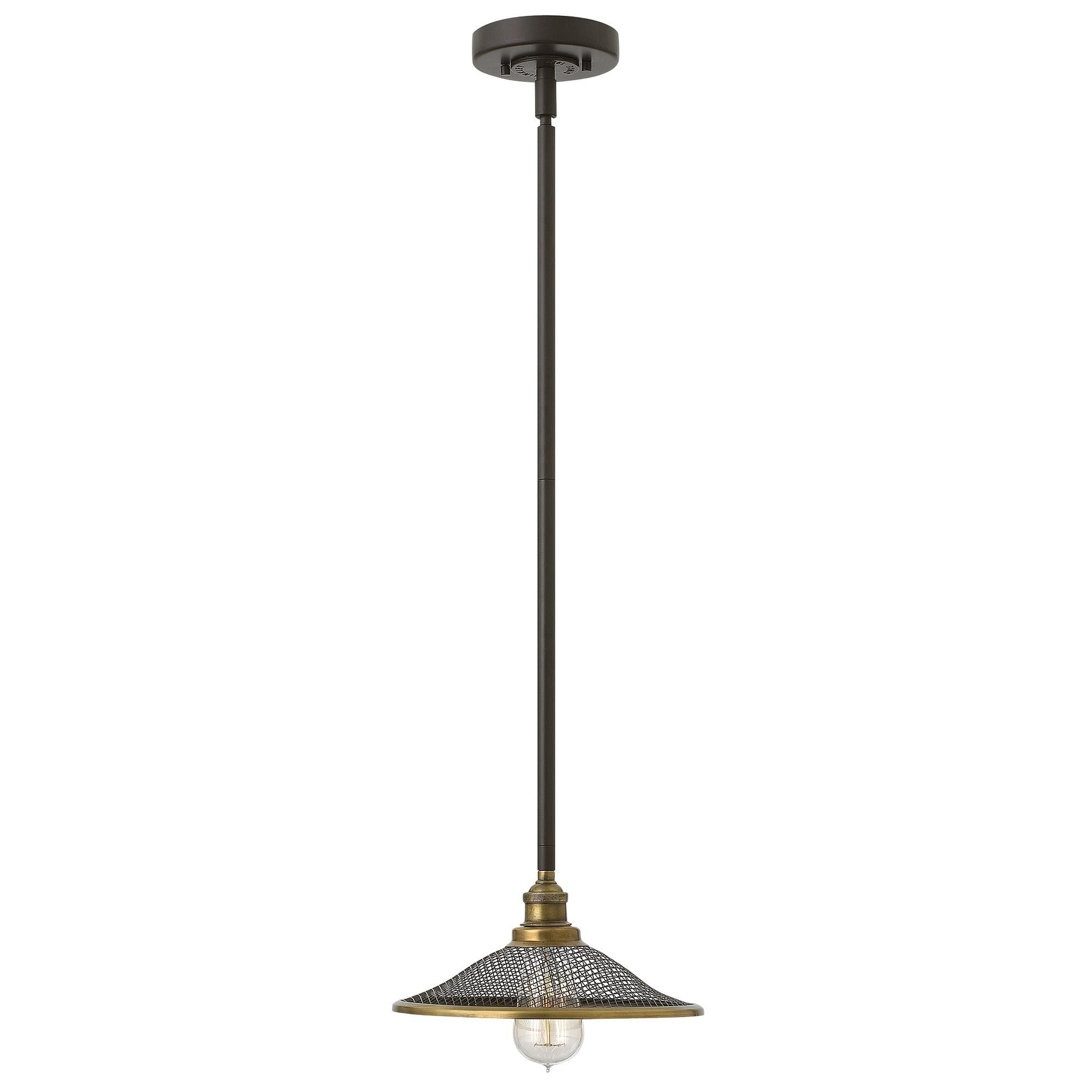 Rigby Pendant Buckeye Bronze & Brass - HK-RIGBY-P-KZ