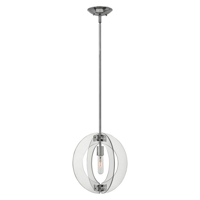 Solstice 1 Light Mini Pendant Polished Chrome - HK-SOLSTICE-MP