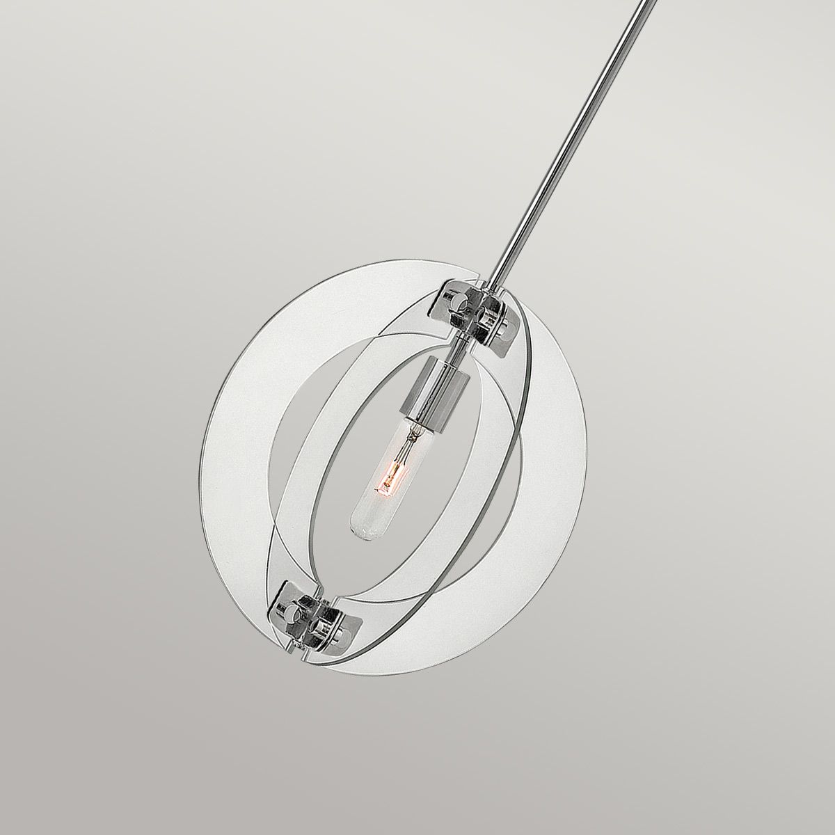 Solstice 1 Light Mini Pendant Polished Chrome - HK-SOLSTICE-MP