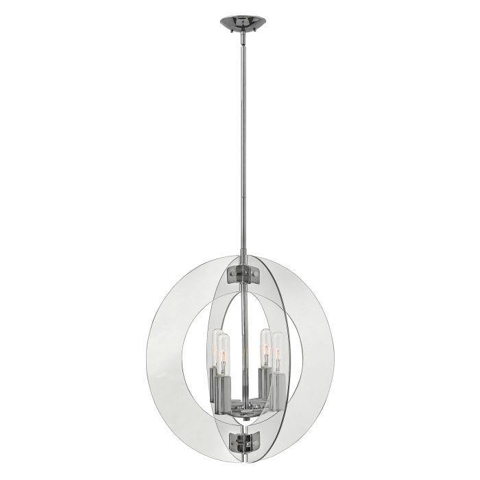 Solstice 4 Light Chandelier Polished Chrome - HK-SOLSTICE4