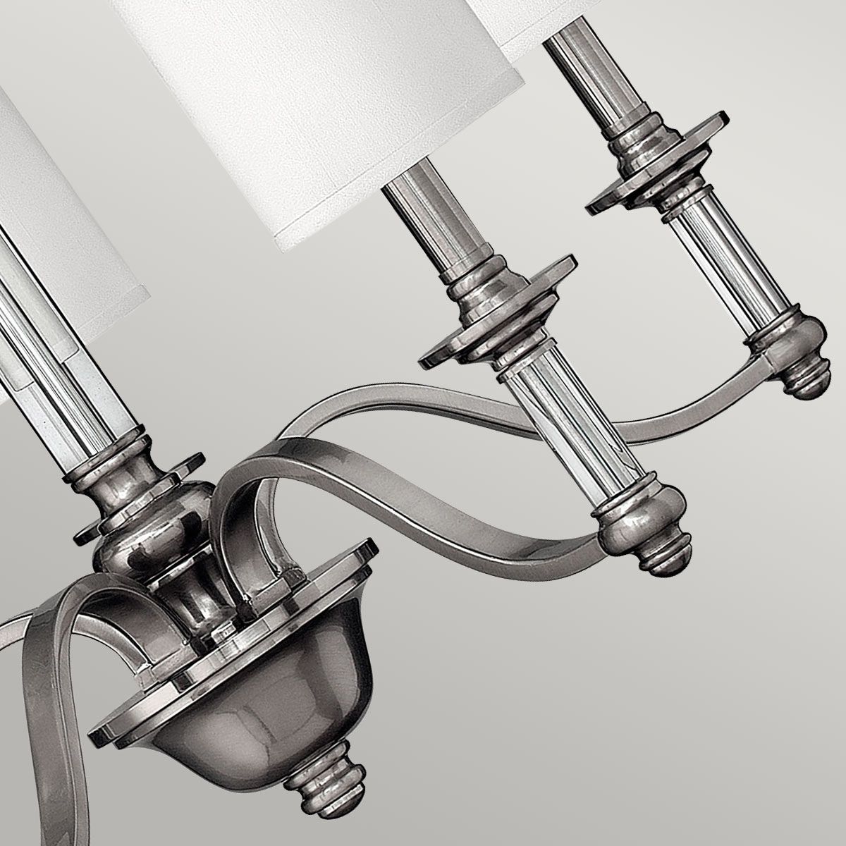 Sussex 5 Light Chandelier Brushed Nickel - HK-SUSSEX5