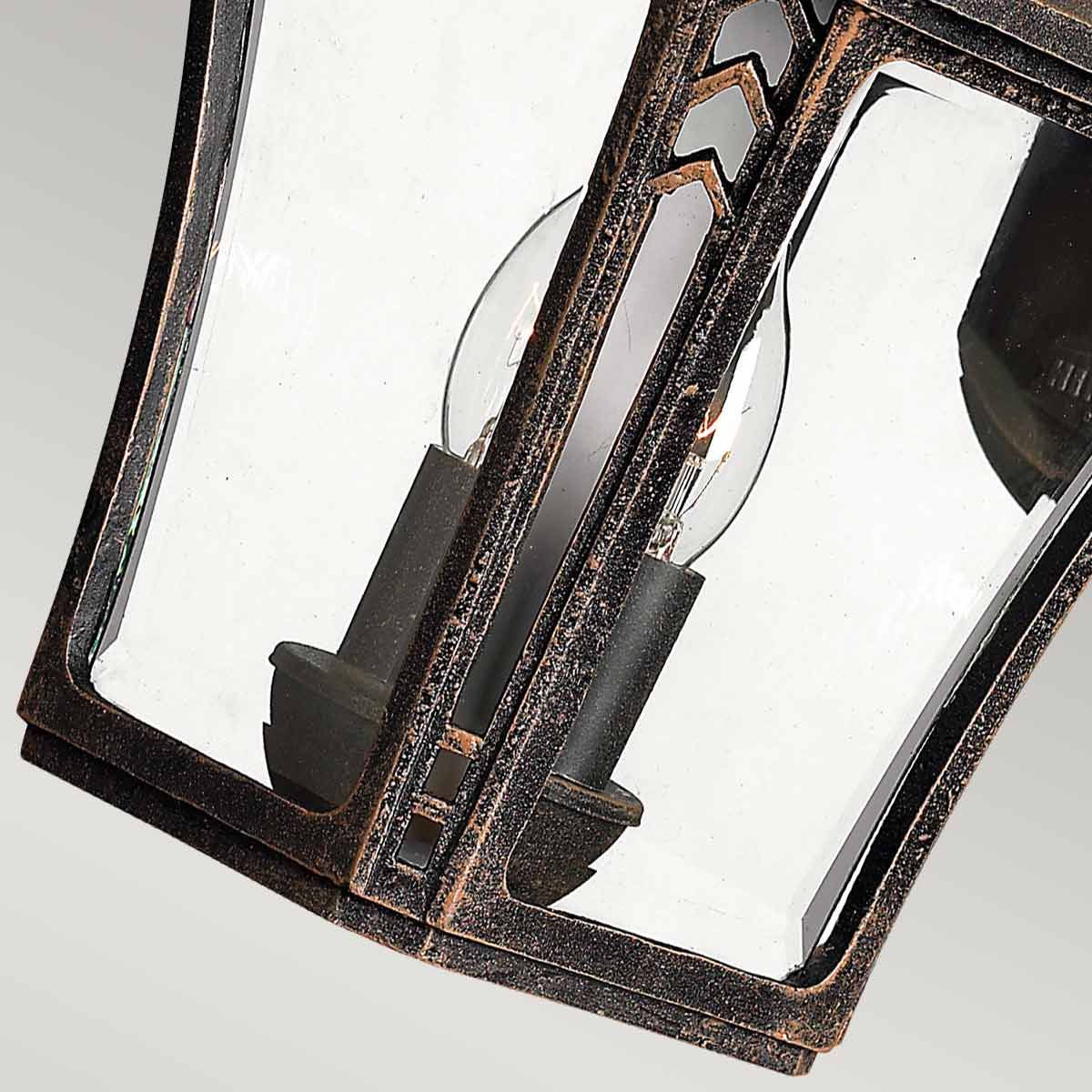 Wabash 2 Medium Wall Lantern Mocha - HK-WABASH2-M