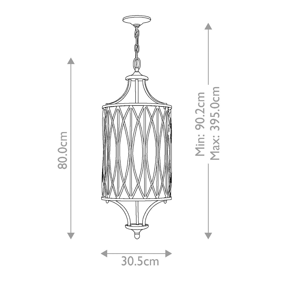 Walden 3 Light Pendant Victorian Bronze - HK-WALDEN-3P